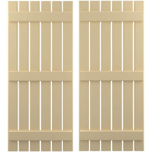 Ekena Millwork Americraft 6-Board, 3 Batten Exterior Real Wood Spaced Board-n-Batten Shutters, ARW401SB623X78NTH, PR ARW401SB623X78NTH - main